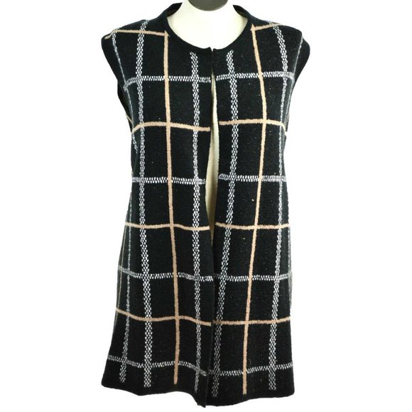 Christopher & Banks Sweaters - Christopher & Banks Plaid Sweater Vest Size - XL - X - 1X - Open Front CJ NWT